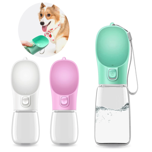 Comedero y bebedero portátil para perros y gatos (uso en exteriores)