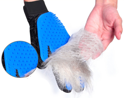 Guantes para eliminar el pelo de mascotas y cepillos de aseo