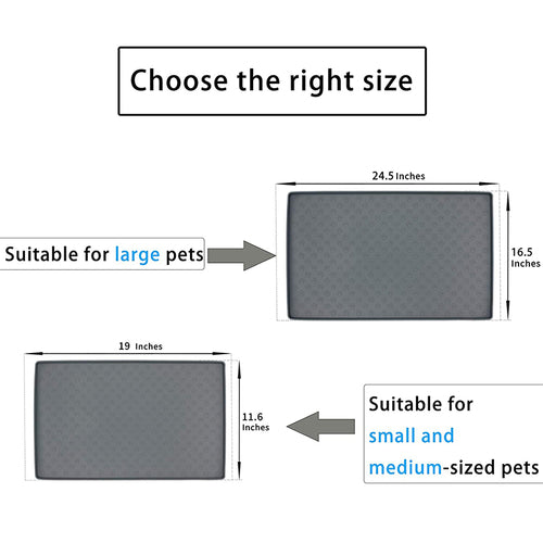 Alfombrilla de silicona antideslizante e impermeable para comida y agua de mascotas