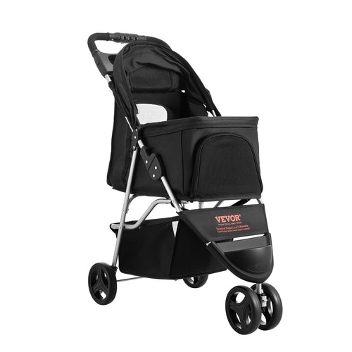 Cochecito para mascotas, capacidad de peso de 15 kilos, carrito plegable