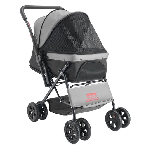 Cochecito para mascotas, capacidad de peso de 44 libras, carrito plegable para perros
